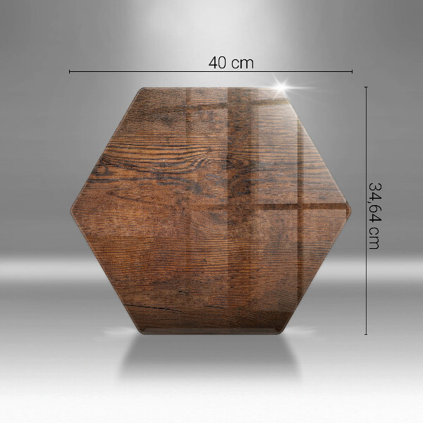 Skleněná krájecí deska Deska z tmavého dřeva