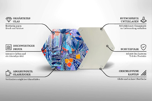 Skleněná deska do kuchyně Malovaná louka