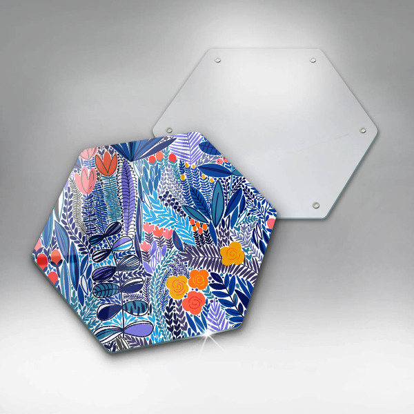 Skleněná deska do kuchyně Malovaná louka