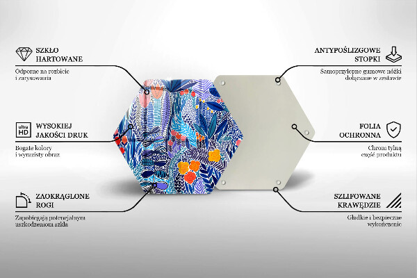 Skleněná deska do kuchyně Malovaná louka