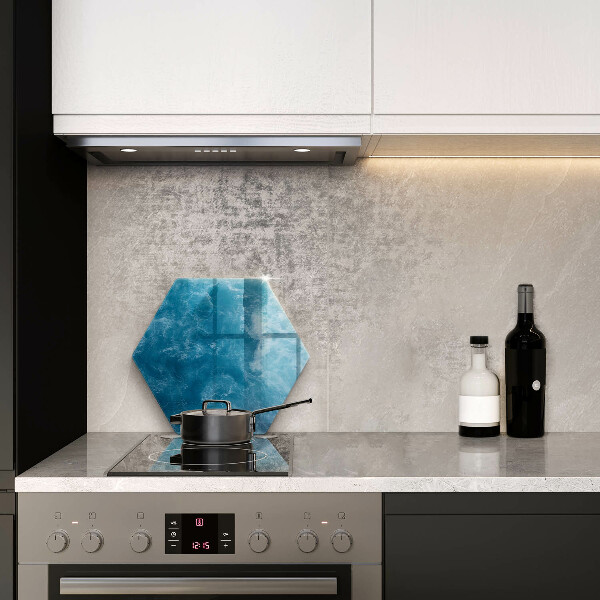 Skleněná deska do kuchyně Modrá voda