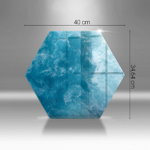 Skleněná deska do kuchyně Modrá voda