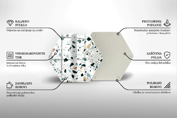 Skleněné krájecí prkénko Lehká kamenina