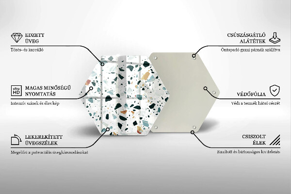 Skleněné krájecí prkénko Lehká kamenina