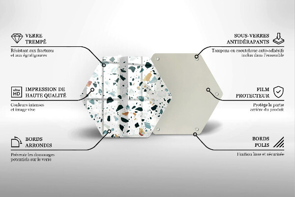 Skleněné krájecí prkénko Lehká kamenina