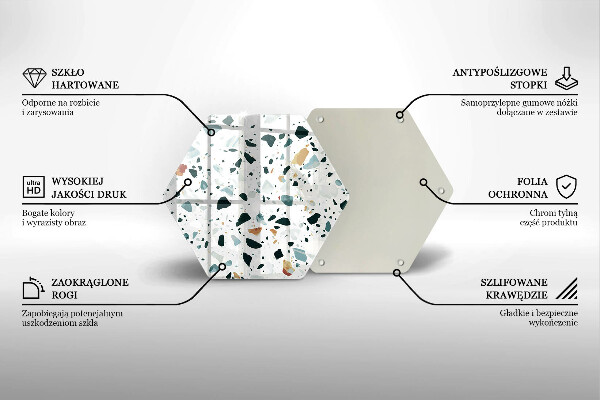 Skleněné krájecí prkénko Lehká kamenina