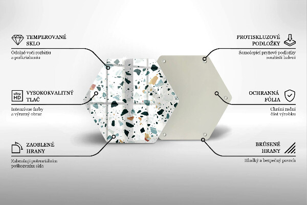 Skleněné krájecí prkénko Lehká kamenina