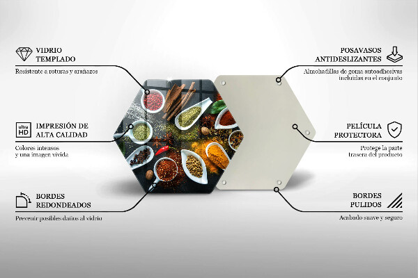 Skleněná deska do kuchyně Kuchyňské koření