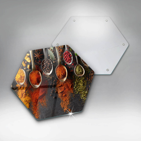 Skleněná krájecí deska Lžíce s kořením