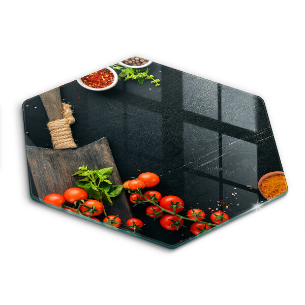 Skleněná krájecí deska Cherry rajčata