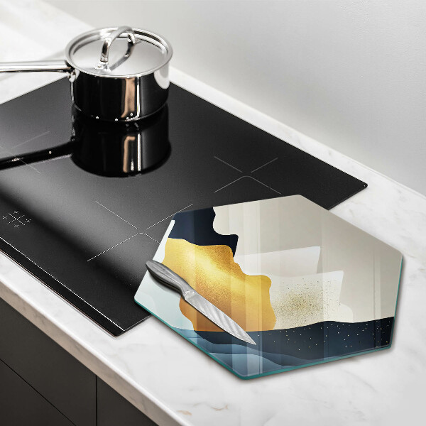 Skleněná deska do kuchyně Abstraktní hory