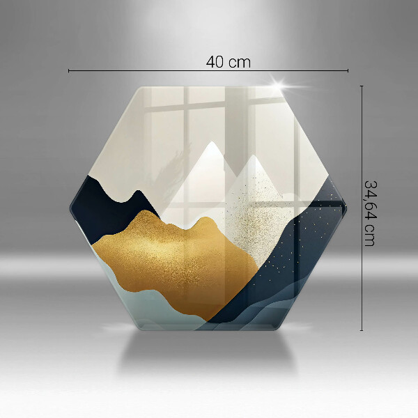 Skleněná deska do kuchyně Abstraktní hory