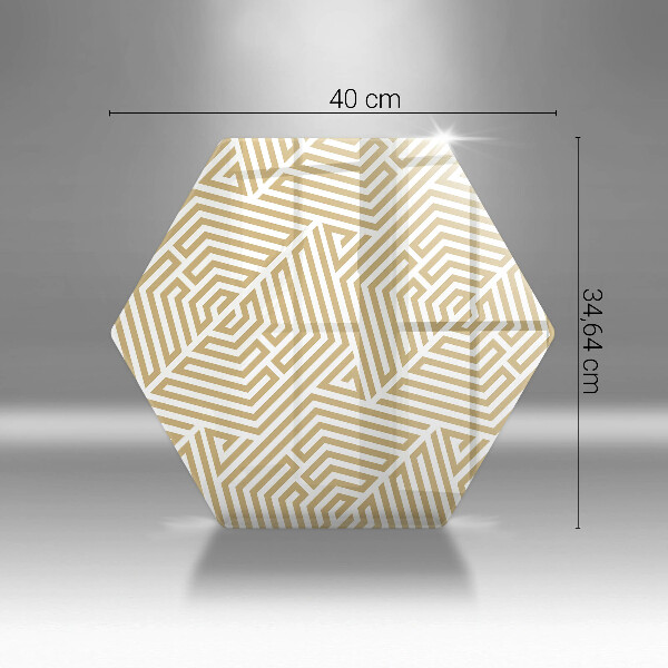 Skleněná deska do kuchyně Geometrické čáry