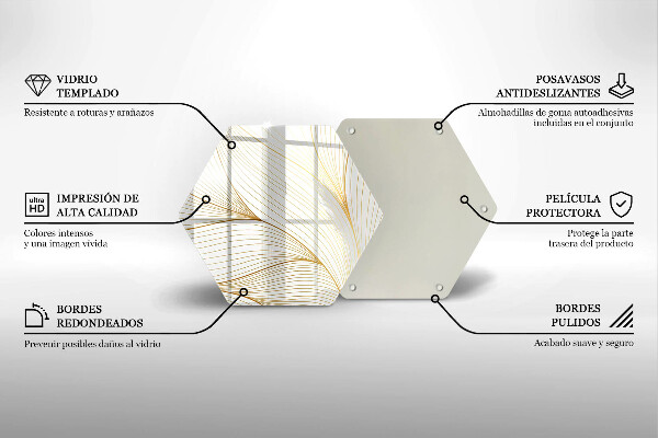 Skleněná deska do kuchyně Moderní čáry vzor