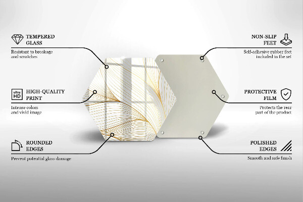 Skleněná deska do kuchyně Moderní čáry vzor