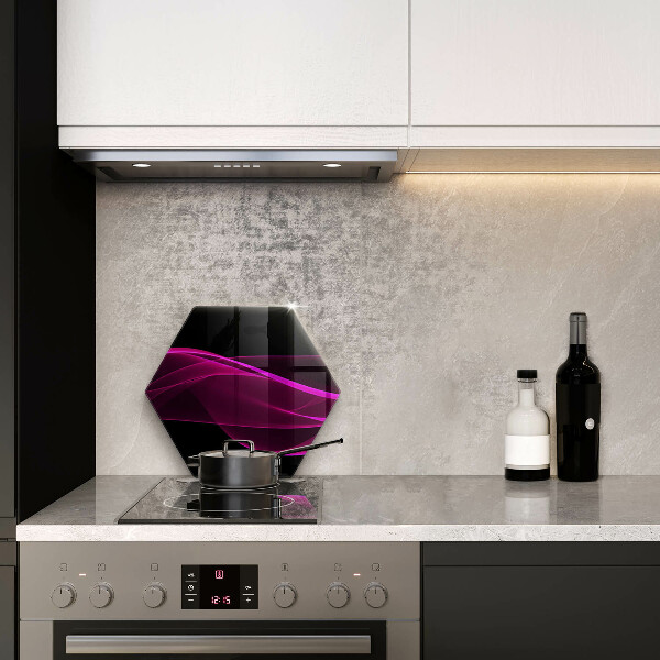 Skleněná deska do kuchyně Růžová abstrakce