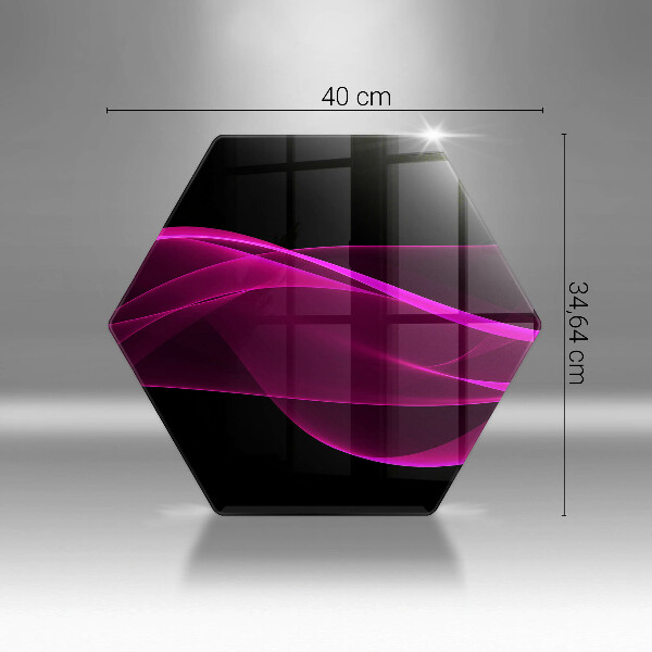 Skleněná deska do kuchyně Růžová abstrakce