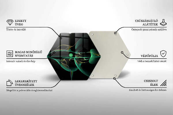 Skleněná deska do kuchyně Moderní abstrakce