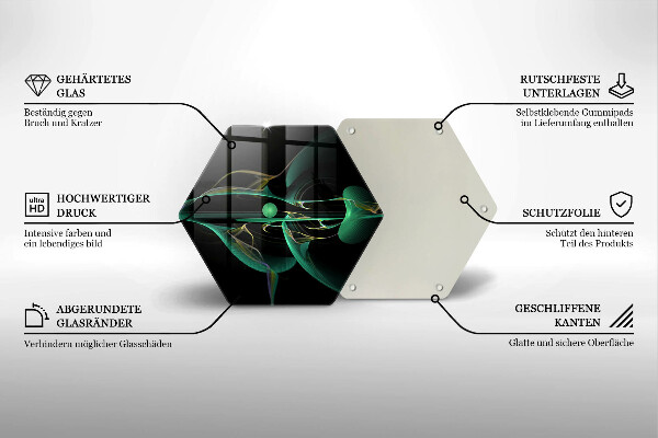 Skleněná deska do kuchyně Moderní abstrakce