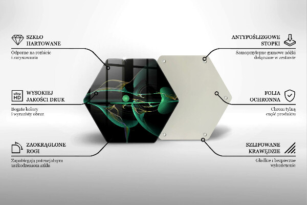 Skleněná deska do kuchyně Moderní abstrakce