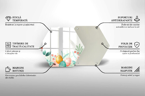 Skleněná deska do kuchyně Velikonoční vajíčka