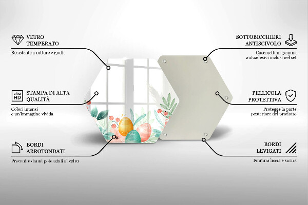 Skleněná deska do kuchyně Velikonoční vajíčka