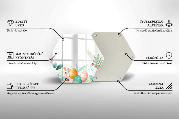 Skleněná deska do kuchyně Velikonoční vajíčka