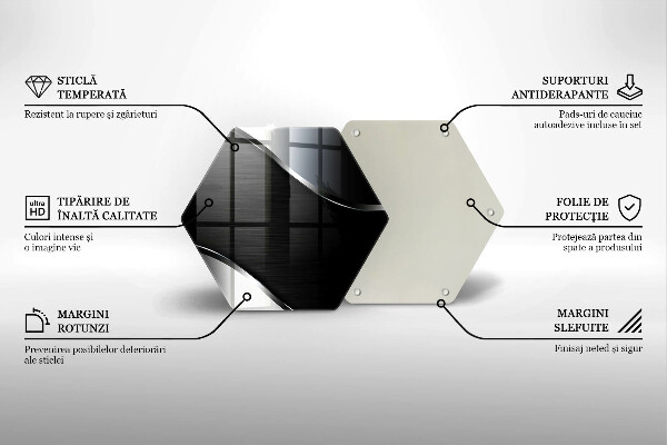 Skleněná deska do kuchyně Kovová abstrakce