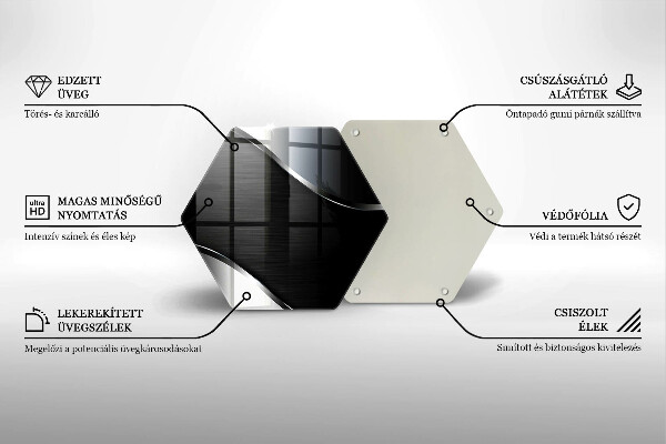 Skleněná deska do kuchyně Kovová abstrakce