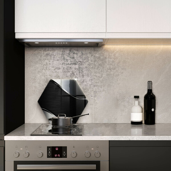 Skleněná deska do kuchyně Kovová abstrakce