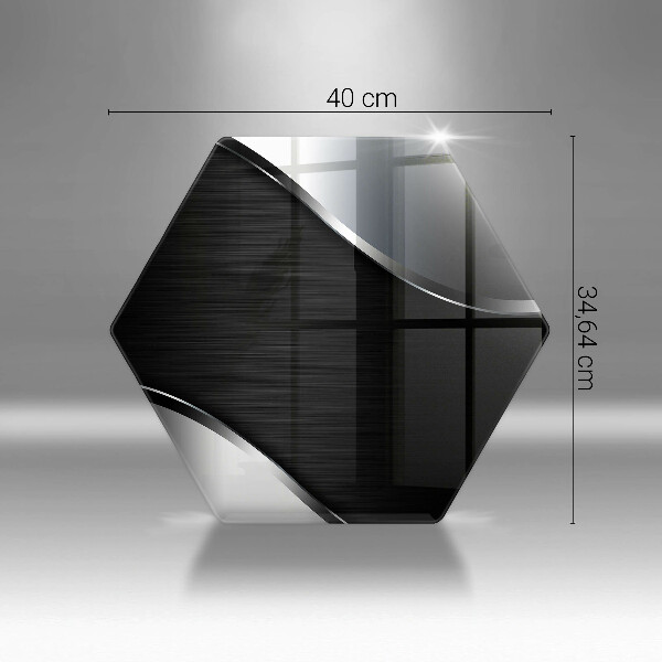 Skleněná deska do kuchyně Kovová abstrakce