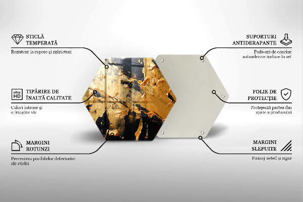 Skleněná deska do kuchyně Elegantní barva textury