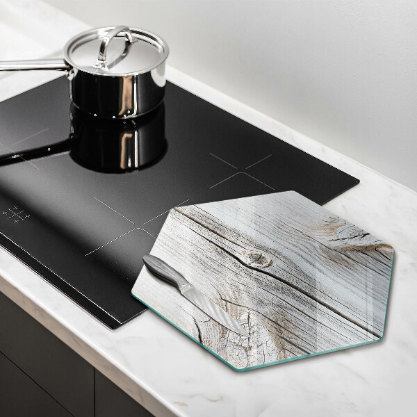 Skleněná deska do kuchyně Světlá struktura dřeva