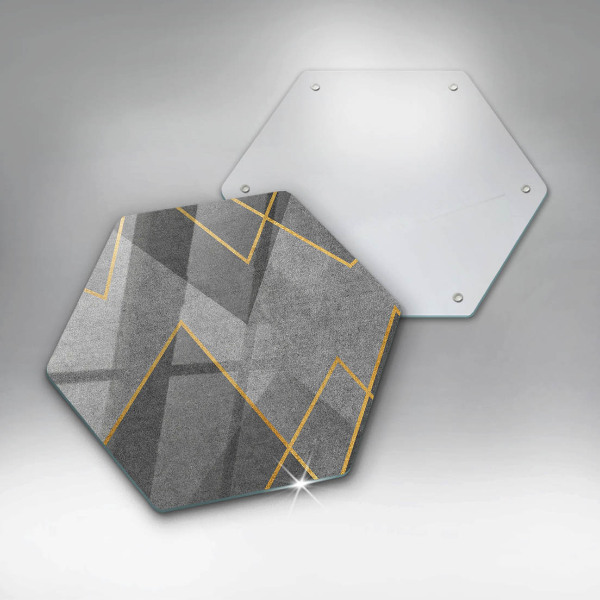 Skleněná deska do kuchyně Ostré tvary