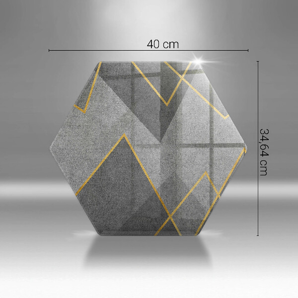 Skleněná deska do kuchyně Ostré tvary