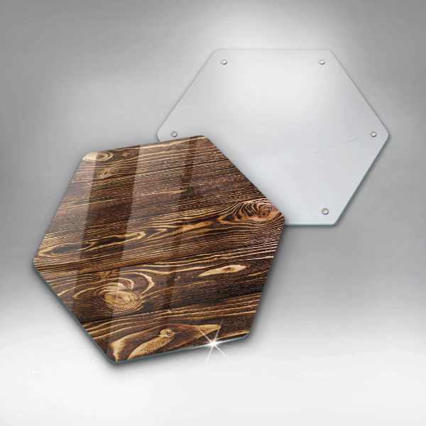 Skleněná deska do kuchyně Textura dřeva