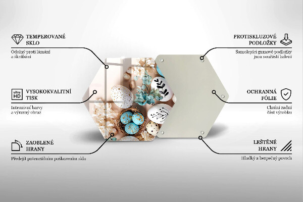 Skleněná deska do kuchyně Velikonoční dekorace