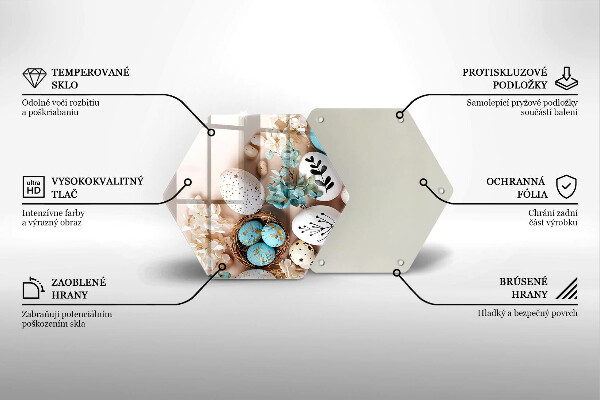Skleněná deska do kuchyně Velikonoční dekorace
