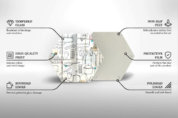 Skleněná deska do kuchyně Kuchyňské doplňky