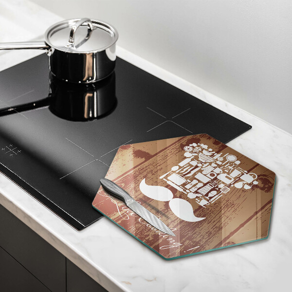 Skleněná deska do kuchyně I like cooking