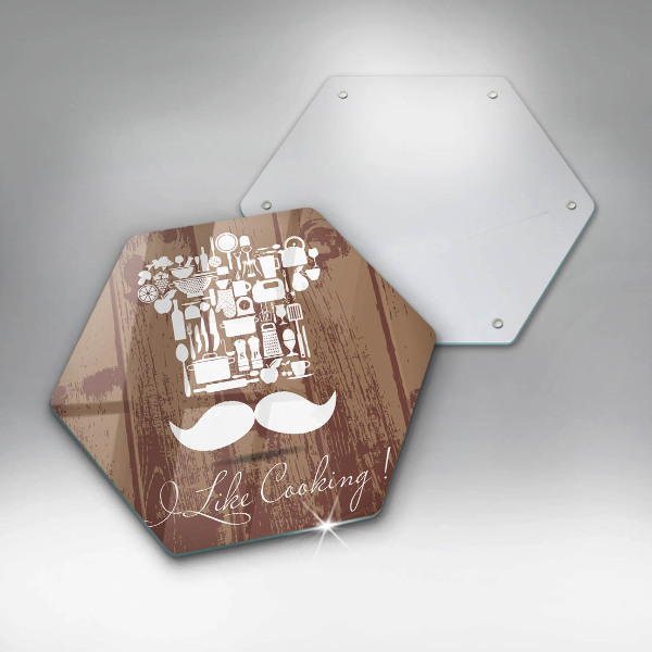 Skleněná deska do kuchyně I like cooking