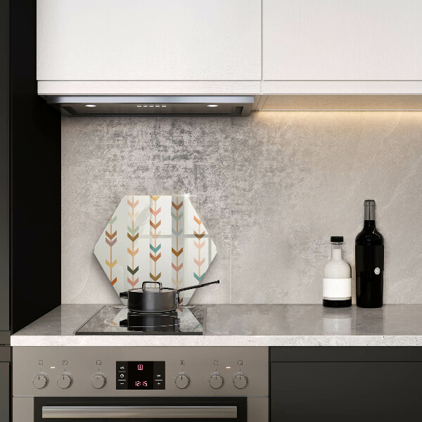 Skleněná deska do kuchyně Geometrické prvky