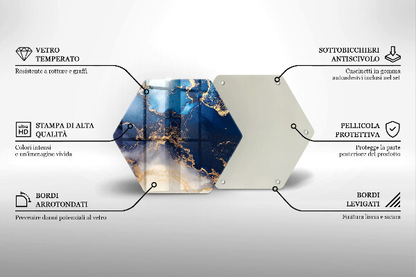 Skleněná deska do kuchyně Mramorová abstrakce