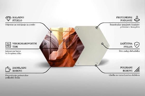 Skleněná deska do kuchyně Grand canyon