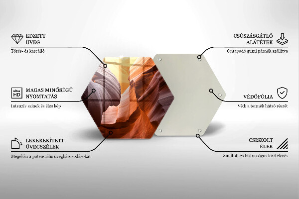 Skleněná deska do kuchyně Grand canyon