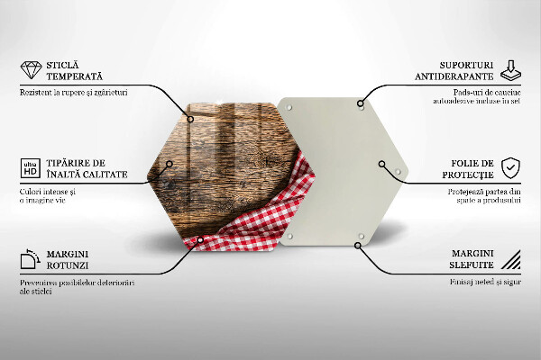 Skleněná deska do kuchyně Dřevěný stůl