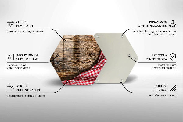 Skleněná deska do kuchyně Dřevěný stůl