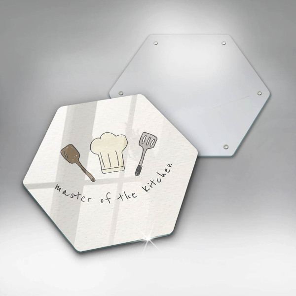 Skleněná deska do kuchyně Master of the kitchen