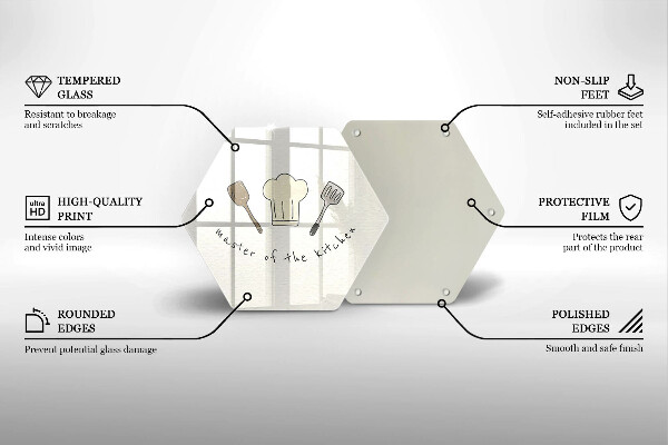 Skleněná deska do kuchyně Master of the kitchen