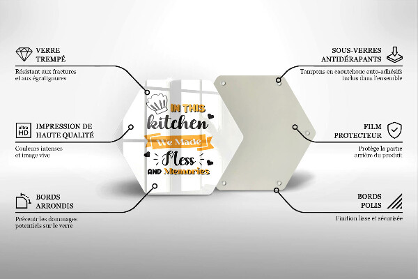 Skleněná deska do kuchyně In this kitchen we made mess and memories